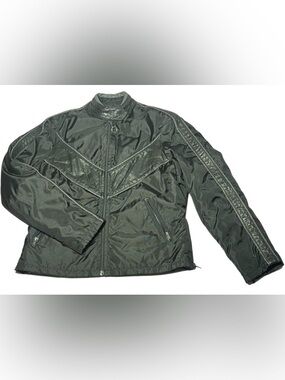 Vintage Wolff of Canada Women Leather Motorcycle Biker Fitted Jacket Coat Black